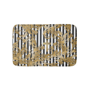 Tapis De Bain Les parties scintillantes chics de faux d'or