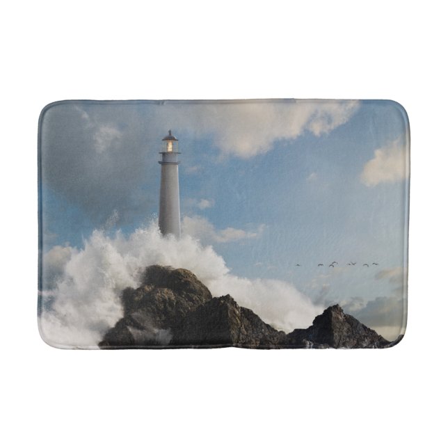 Tapis De Bain Les phares | Phare Avec Vagues De Crise (Devant)