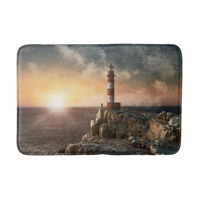Tapis De Bain Les phares | Phare rouge et blanc (Devant)