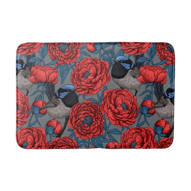 Tapis De Bain Les pivoines et les brunes (Devant)