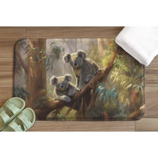 Tapis De Bain Les rêves de la forêt de Koala (Créateur téléchargé)