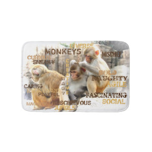 Tapis De Bain Les singes