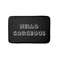 LETTRE BROSSE NOIRE & BLANCHE "Hello Gorgeous" THÈ