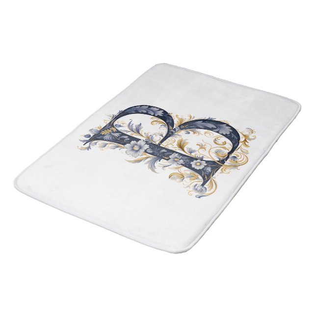Tapis De Bain Lettre personnalisée (Angle)
