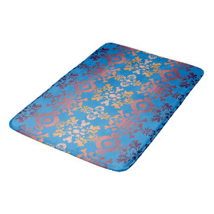 Tapis De Bain Lever de soleil sur Blue Sky Royal Damask