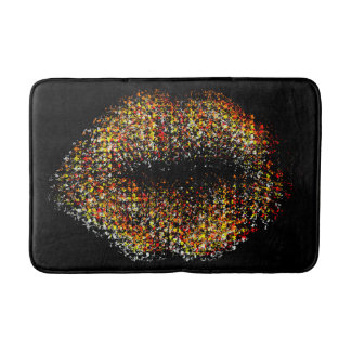 Tapis De Bain Lèvres d'art Abstrait moderne #34