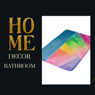 Tapis De Bain lgbtq coloré arc-en-ciel