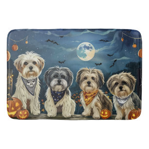 Tapis De Bain Lhasa Apso Halloween Éffrayant
