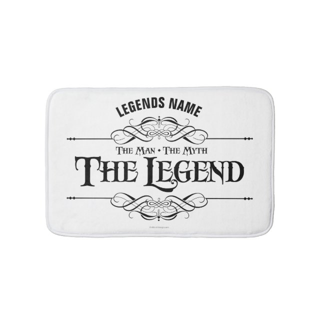 Tapis De Bain L'Homme, Le Mythe, La Légende Mat Bain (Devant)