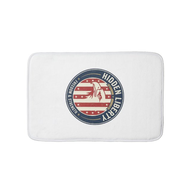Tapis De Bain Liberté Cachée Patriotique Illusion Optique Patrio (Devant)