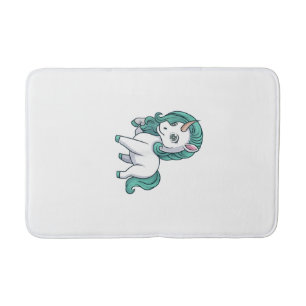 Tapis De Bain Licorne avec Crinière d'Essence Mignon Design de L