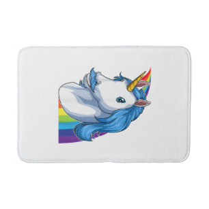 Tapis De Bain Licorne avec Moustache Dadacorn Dadicorn Licorne D
