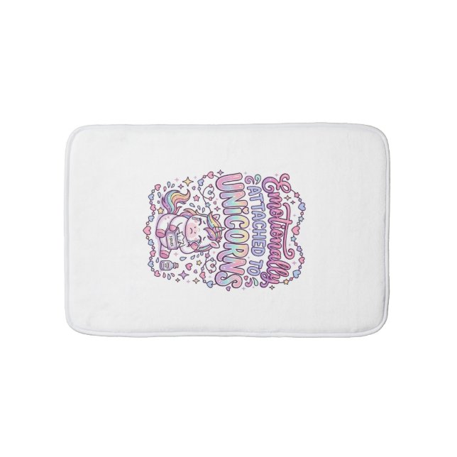 Tapis De Bain Licorne émotionnellement attachée aux originaux de (Devant)