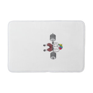 Tapis De Bain Licorne Fitness Gym Musculation Bodybuilding Débar