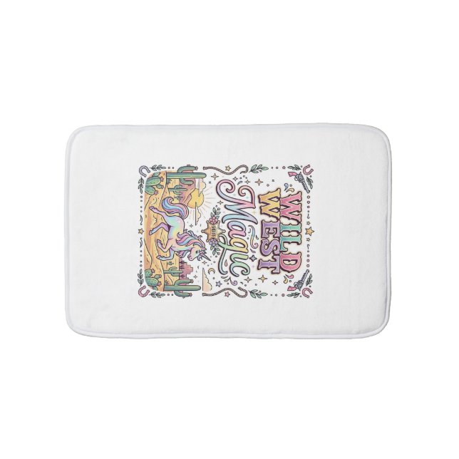 Tapis De Bain Licorne Magie Far West Original (Devant)