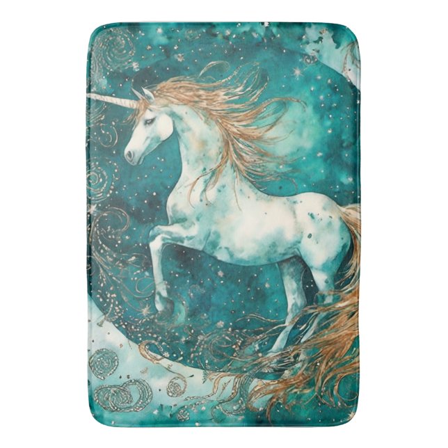 Tapis De Bain Licorne Magique (devant Vertical)