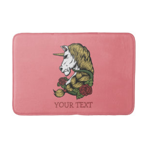 Tapis De Bain Licorne Rose