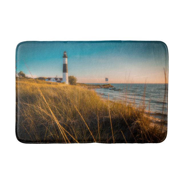 Tapis De Bain Lighthouses | Big Sable Lighthouse Ludington (Devant)