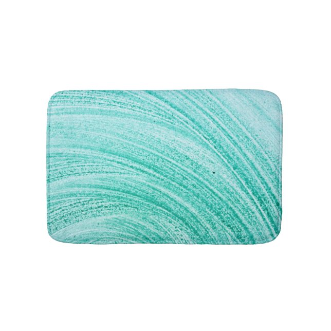 Tapis De Bain ligne incurvée par brosse texture d'aquarelle (Devant)