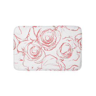 Tapis De Bain Lignes directrices de Red Roses