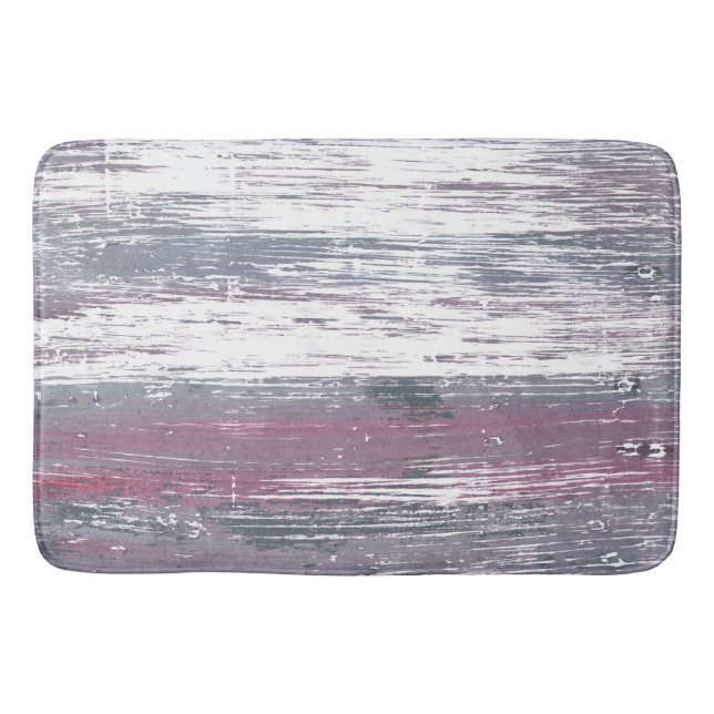 Tapis De Bain Lignes en gris rose (Devant)