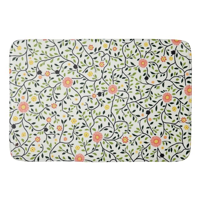 Tapis De Bain Lignes florales (Devant)