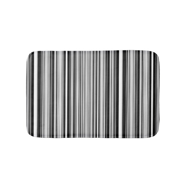 Tapis De Bain Lignes noires et blanches (Devant)