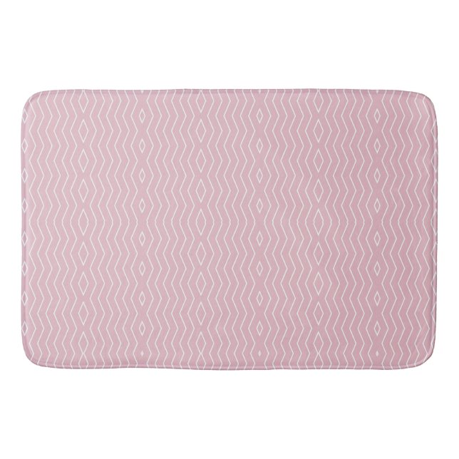 TAPIS DE BAIN LIGNES ROSE (Devant)