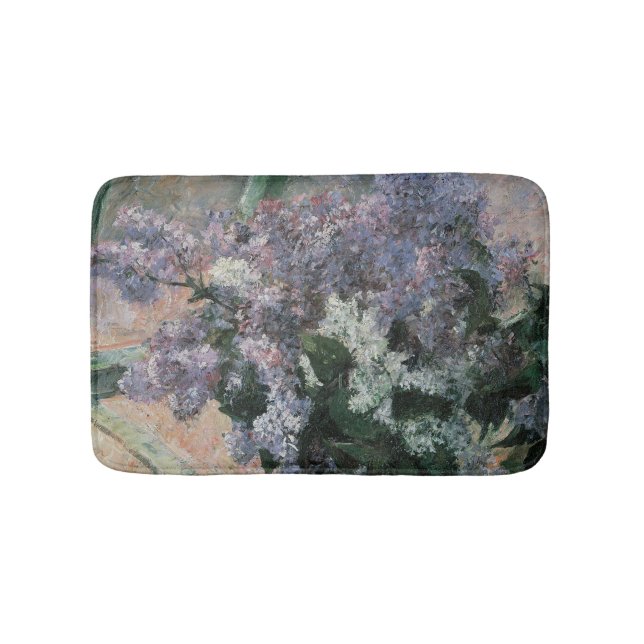 Tapis De Bain Lilacs dans une fenêtre par Mary Cassatt, Art Vint (Devant)