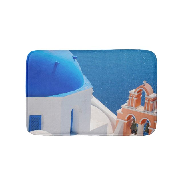 Tapis De Bain L'île grecque Santorin (Devant)