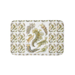Tapis De Bain Limaces de mer par Ernst Haeckel, Nudibranchia vin