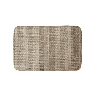 Tapis De Bain Linge brut : Tissu texturé naturel.