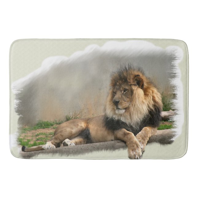 Tapis De Bain Lion au repos (Devant)