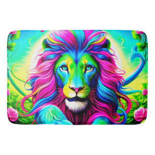 Tapis De Bain Lion coloré
