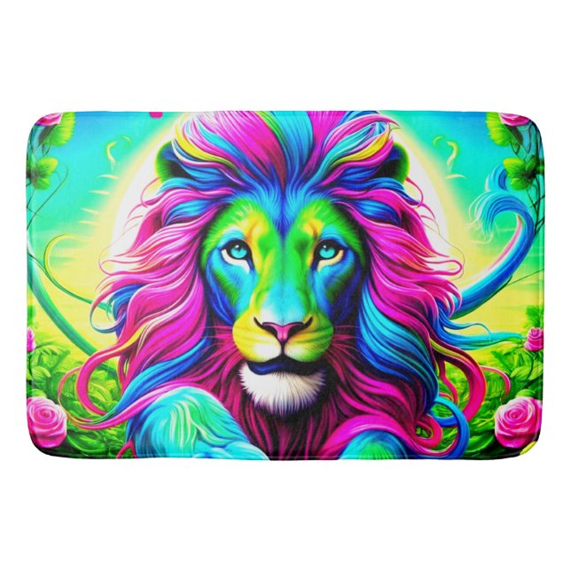 Tapis De Bain Lion coloré (Devant)