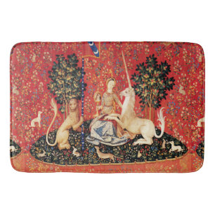 Tapis De Bain Lion de DAME ET de LICORNE, fleurs d'imaginaire,