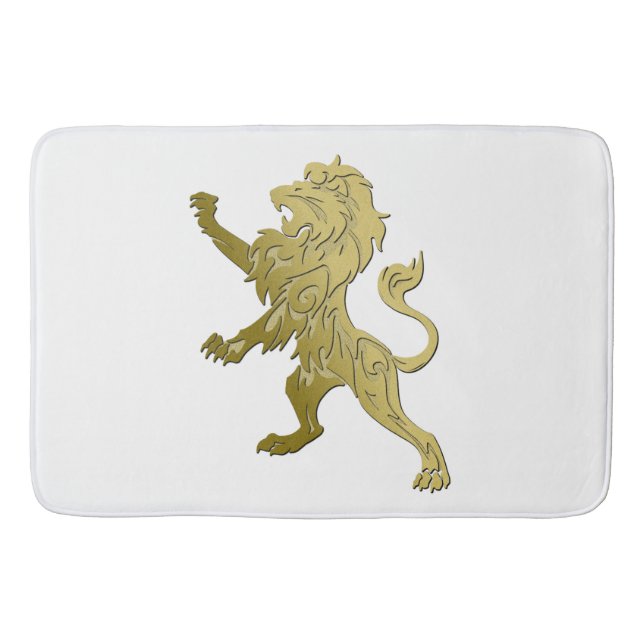Tapis De Bain Lion Royal Doré (Devant)