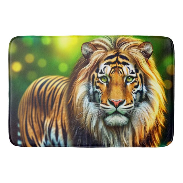 Tapis De Bain Lion tigre hybride (Devant)