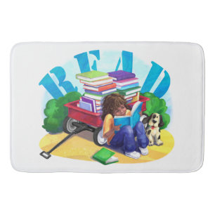 Tapis De Bain LIRE Livre Wagon Art