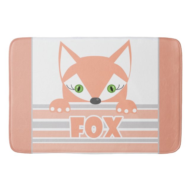 Tapis De Bain Little, curieux Fox (Devant)