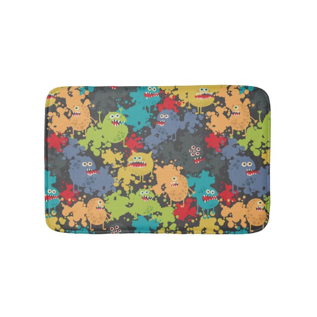 Tapis De Bain Little cute funny monsters (Devant)