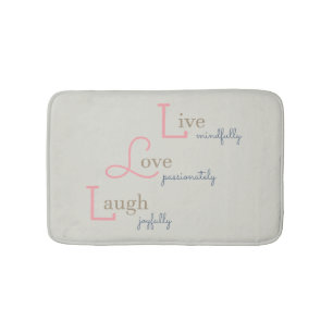 Tapis De Bain Live Love Laugh