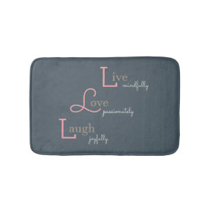 Tapis De Bain Live Love Laugh