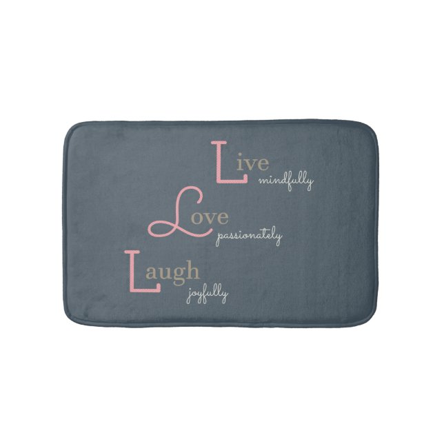 Tapis De Bain Live Love Laugh (Devant)