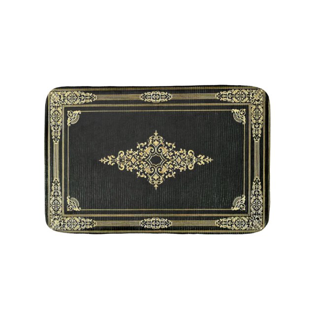 Tapis De Bain Livre grunge attaché de cuir (Devant)
