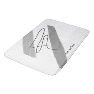Tapis De Bain Logo personnalisé simple et élégant ici société b