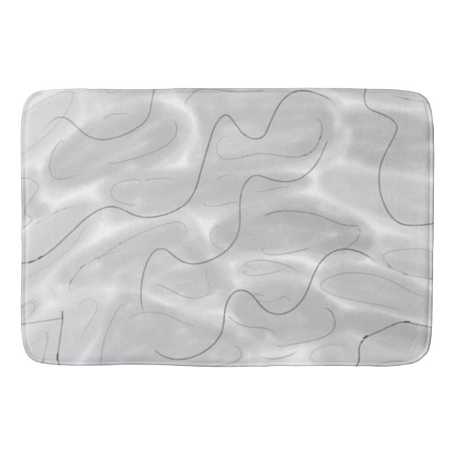 Tapis De Bain Logo personnalisé simple et élégant ici société t  (Devant)