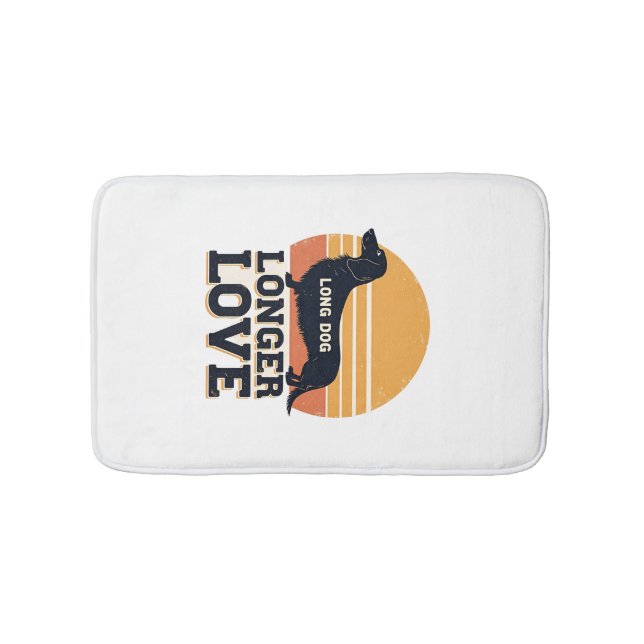 Tapis De Bain Long Chien Amour Plus Long Vintage Dachshund Couch (Devant)