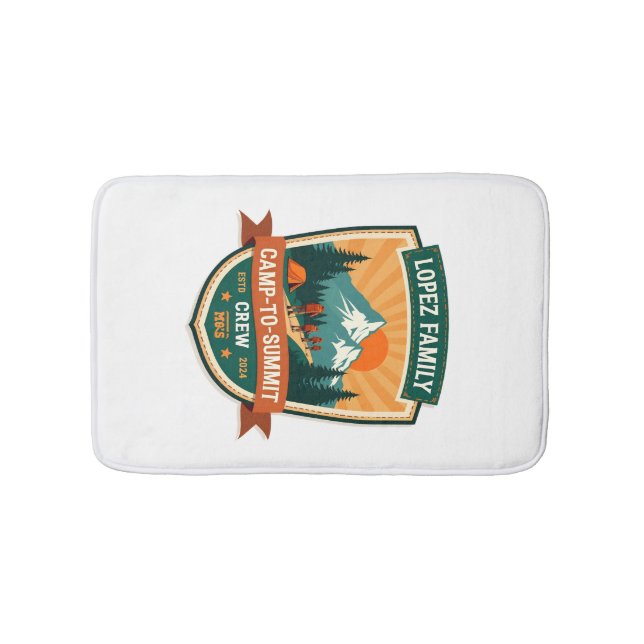 Tapis De Bain Lopez Family Camp-To-Summit Crew Vintage Randonnée (Devant)