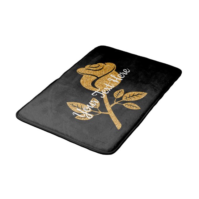 Tapis De Bain L'or de FAUX s'est levé (Angle)